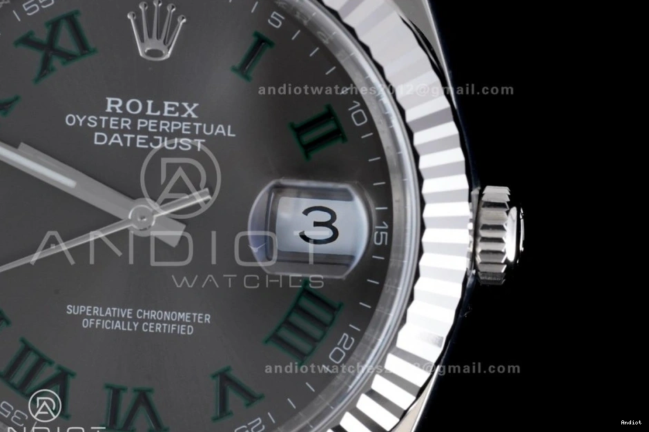 SS Edition SS Bracelet Dial Best on 904L Green SH3235 1:1 Gray Roman 41 Steel Clean Datejust 0501